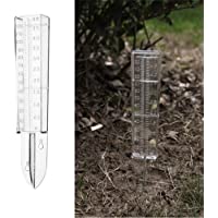 Los mejores  - Pluviómetro Ouskau de 120 ml- doble escala- pluviómetro de plástico- para porche o jardín.